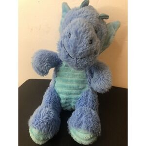 Ideal Toys Direct Blue Dragon Dinosaur Plush 12" Stuffed Animal‎ Preowned
